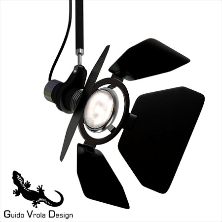 Professional Spotlight 3D Model