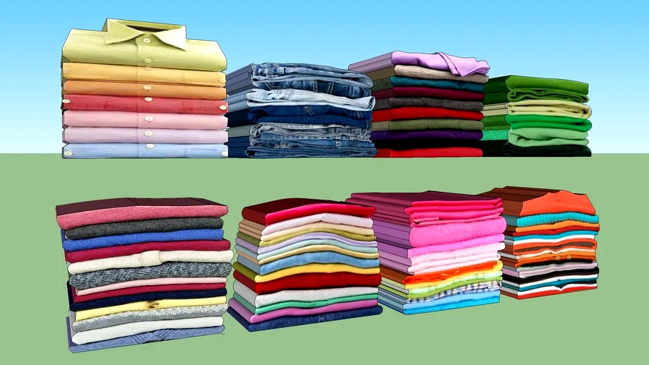Folded clothes