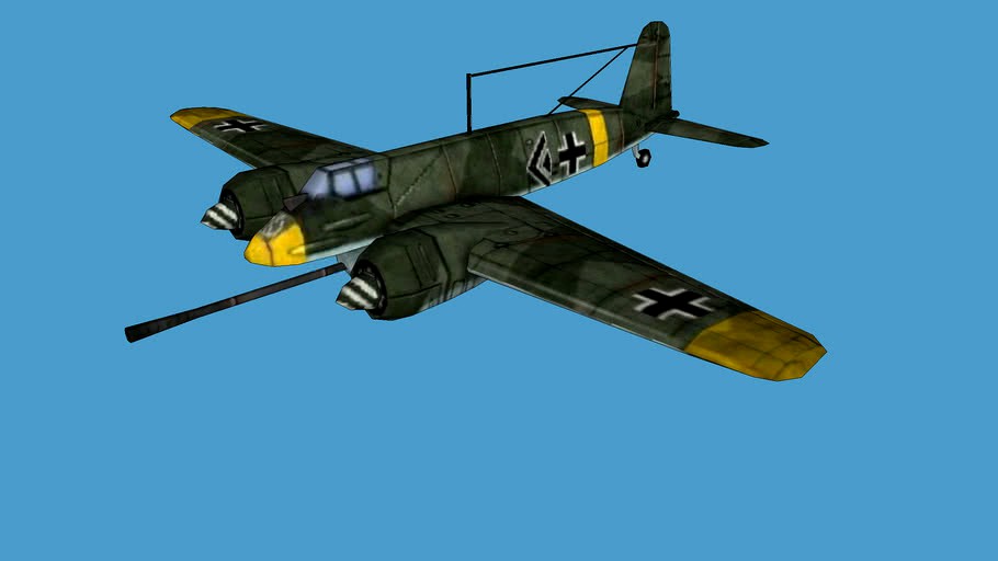 Henschel Hs 129 (low poly)