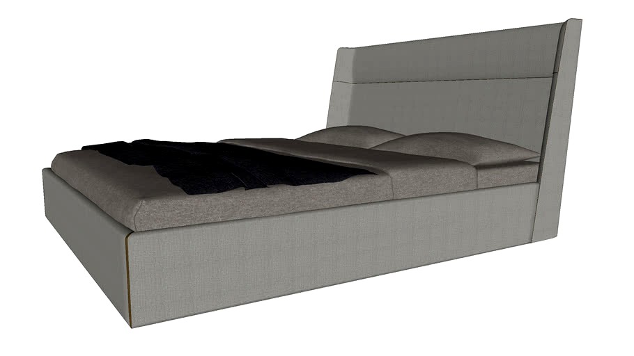 Bond Bed Cal King Gris Fabric by Modloft