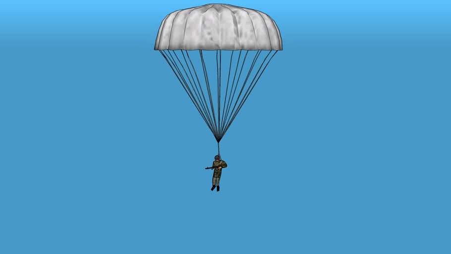 Fallschirmjäger (low poly)