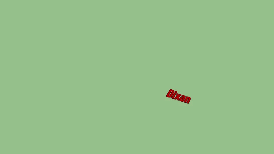 Dixan 3D Logo