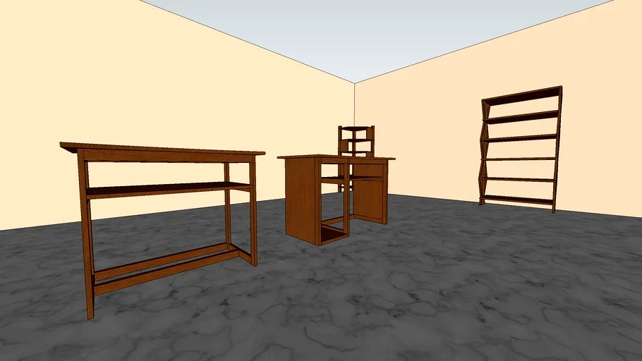 Work table and shelf
