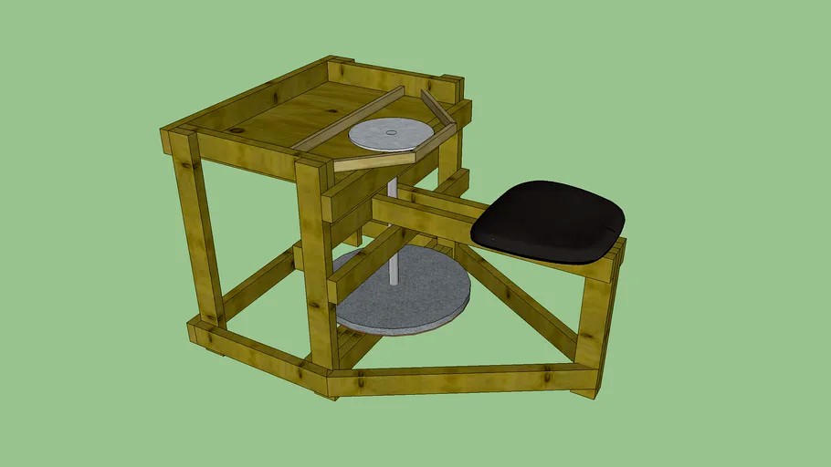 Kick plate Pottery Wheel 3d model