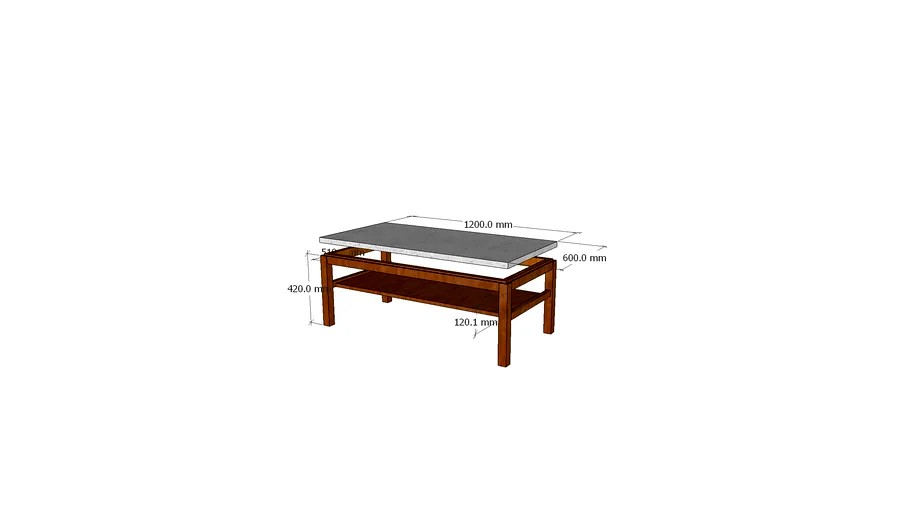 Coffee table white backround