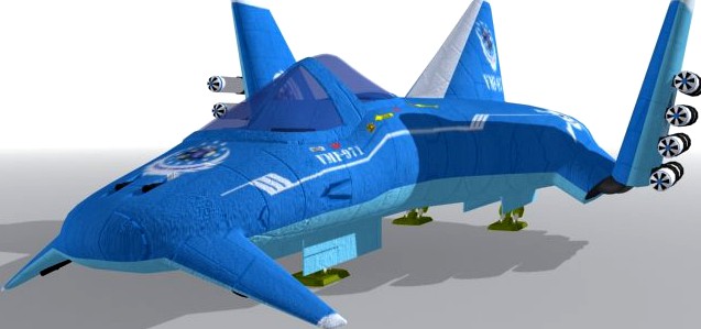 Fighter01 3D Model