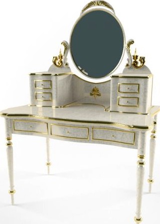 Console with mirror 3D Model