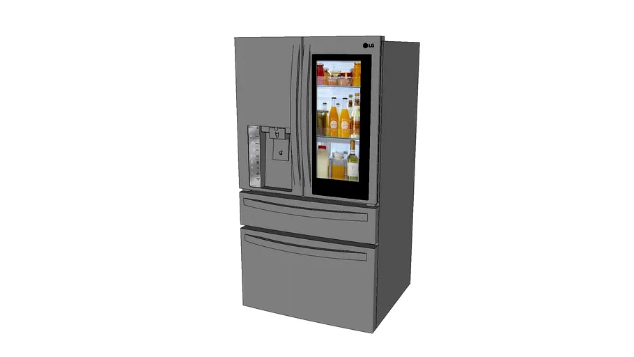 LG 23 cu. ft. 4-Door French Door Smart Refrigerator with InstaView Door-in-Door