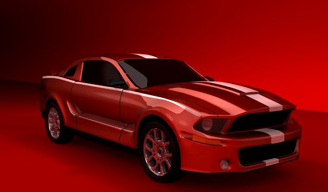 Ford Mustang Shelby GT500 3D Model