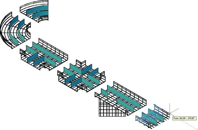 Cable basket components 3D Model