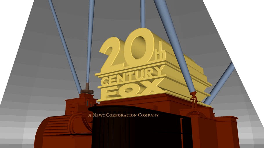 20th Century Fox 1994 Logo Remake 31 3d Model