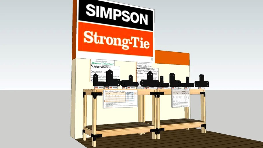 Simpson Strong-Tie Outdoor accents: Beam-to-Column Ties and Flat Straps