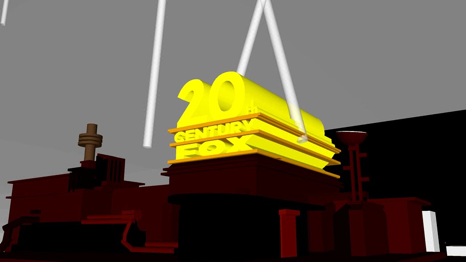 20th Century Fox 1994 Logo Remake 27 3d Model