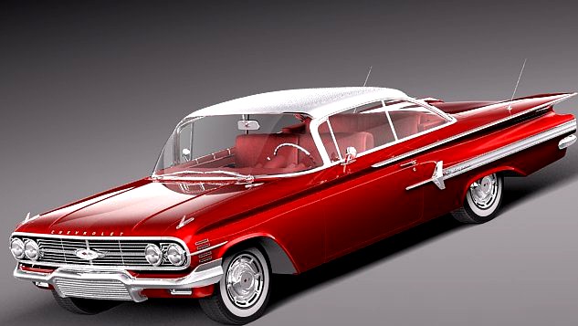 Chevrolet Impala 1960 coupe 3D Model