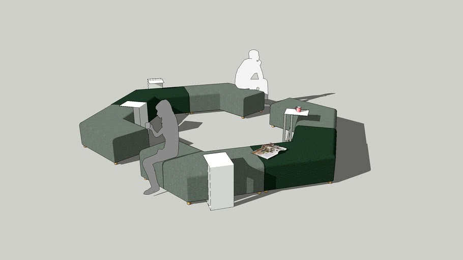 Seating elements - Team BSM 120 degree seating element II