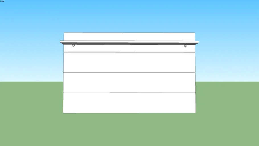 Painel para TV 60 Polegadas Horizon Branco Gloss 218 cm - MOBLY