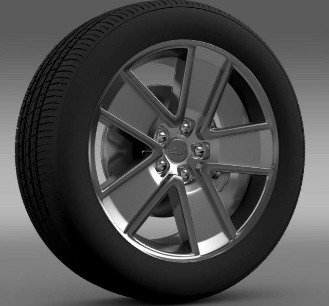 ChevroletCamaroRedflash2010wheel 3D Model