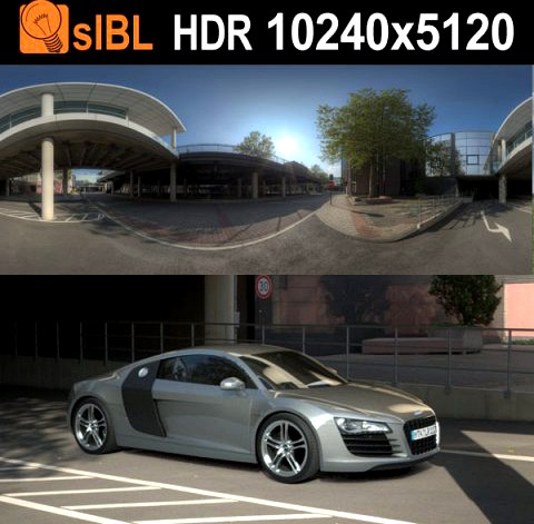 HDR 117 Parking Lot sIBL 3D Model