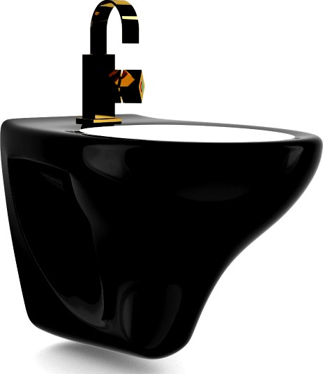 Black Bidet 3D Model