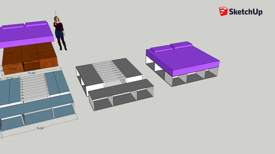 Modular Platform Bedframe