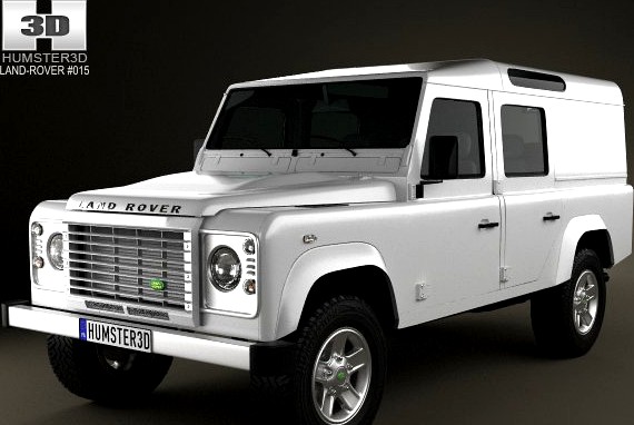 Land Rover Defender 110 Utility Wagon 2011 3D Model