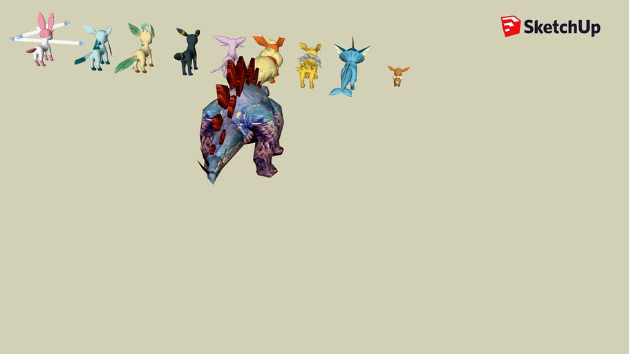 stegosaurus and eeveelutions