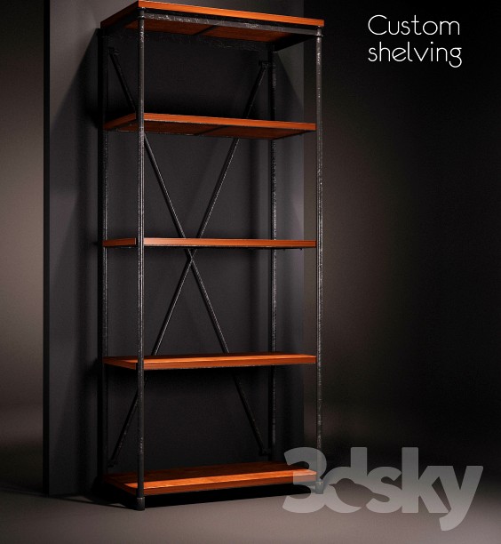 Custom shelving 3d model