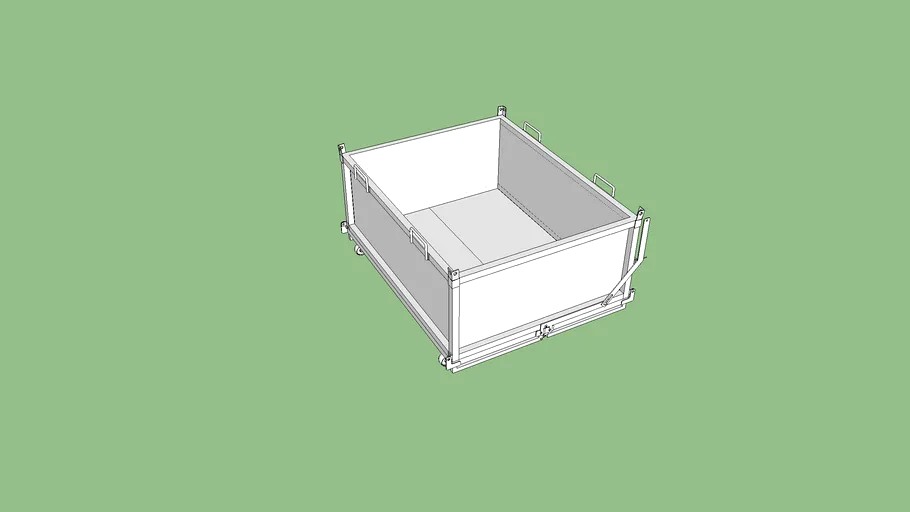 Scrap bin, garbage bin, trash bin