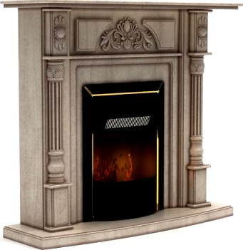 3DByte Fireplace 8 3D Model