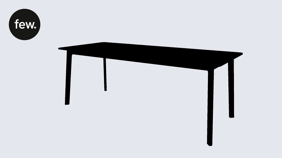 few. Common table 200x85 Black ash