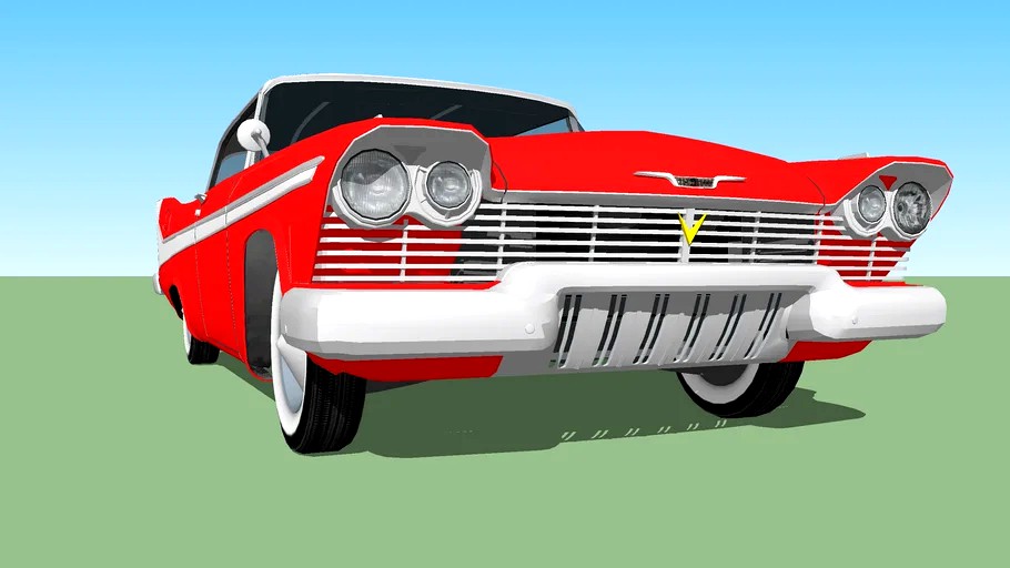 Christine as a 1957 Plymouth Belvedere that was once a sedan