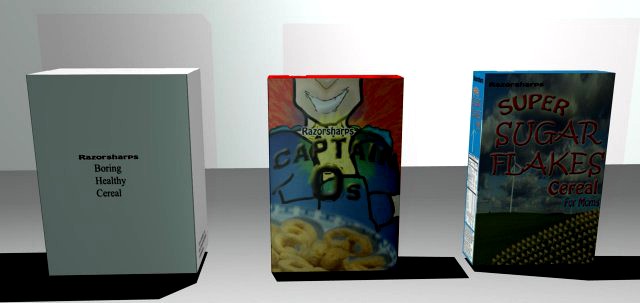 Fictional Comedic Cereal Boxes  mb obj fbx 3D Model