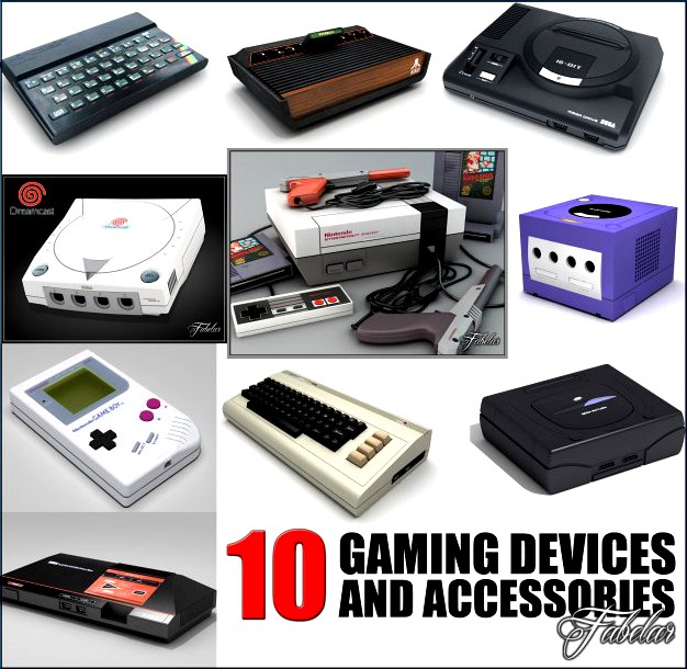 Gaming devices coll 1 3D Model