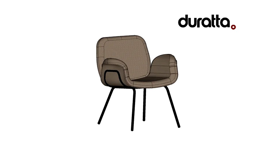 Cadeira Way Pé Metálico