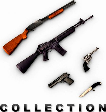 Modern Weapons Collection 3D Model