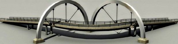 Highway bridge 3D Model