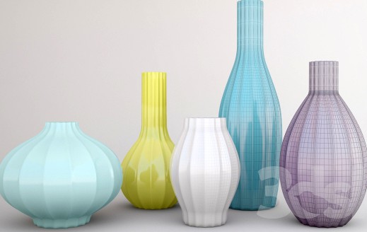 Color vases