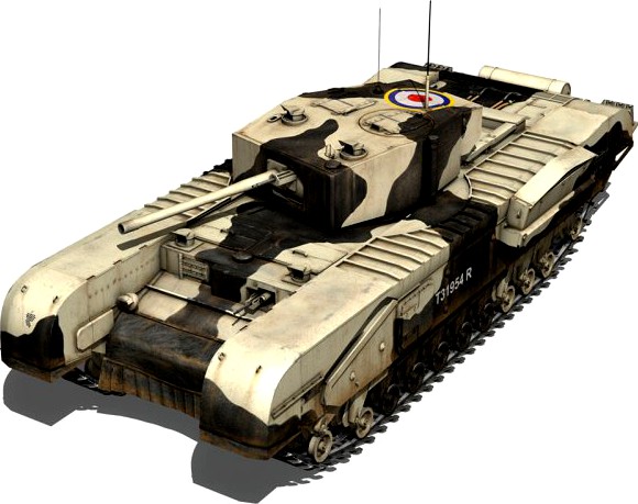 Churchill MKIII Kingforce 3D Model