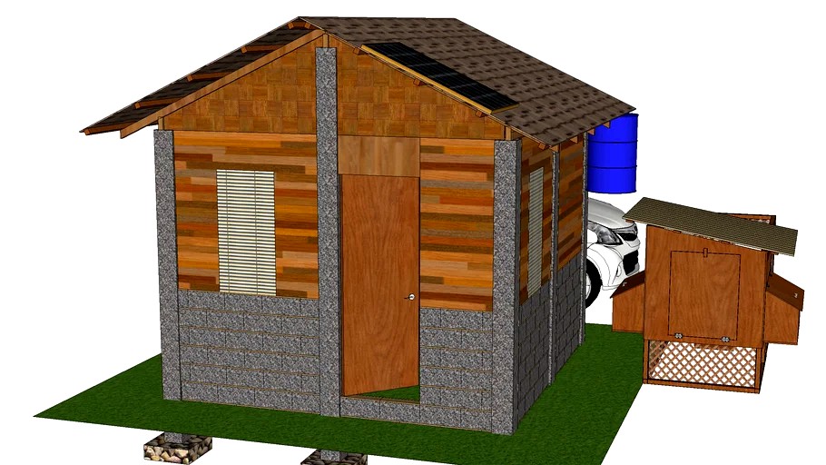 old fashioned small house php