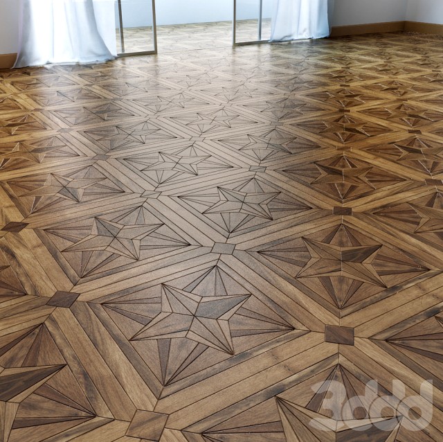 wooden floor tiling