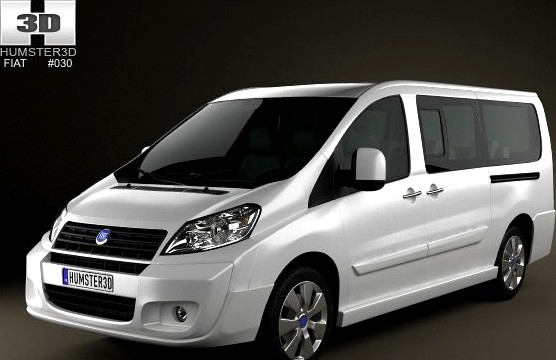 Fiat Scudo Combi L2H1 2011 3D Model