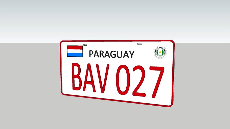 Placa Paraguai