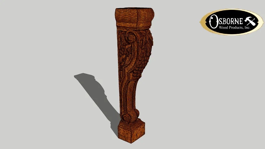 Island Height Corbel with Grapes (36' x 7' x 7 1/2')