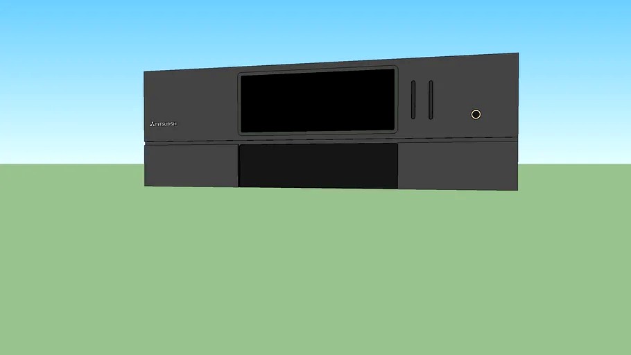 Mitsubishi (M-A6351) stereo power amplifier 3d model