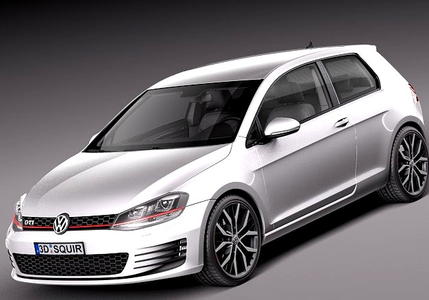 Volkswagen Golf VII GTI 2014 3D Model