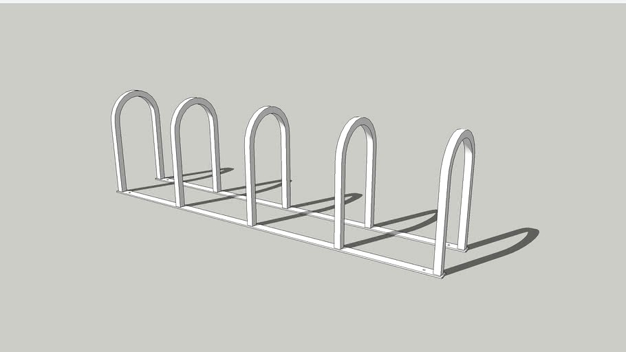 Bike Rack: The Rambler Wide Bike Corral 10-Sq