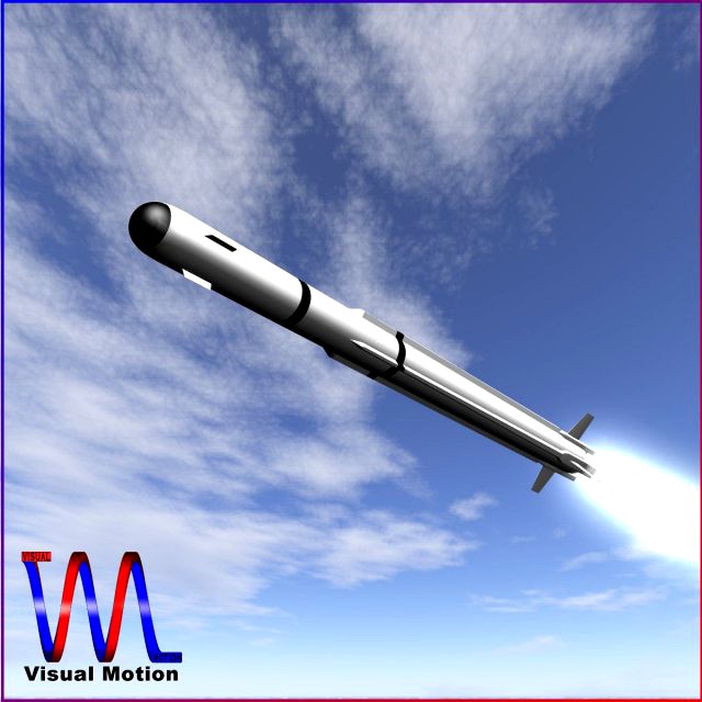 ADarter AirtoAir Missile 3D Model