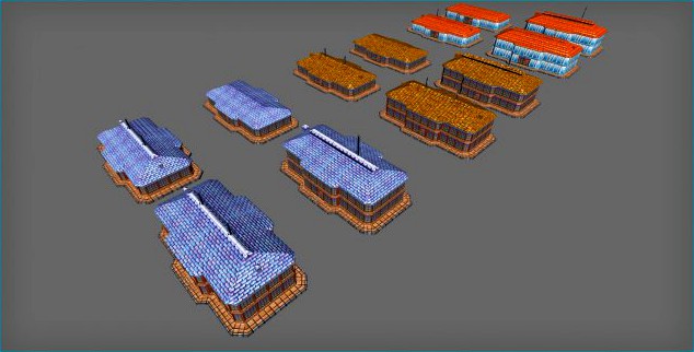 Shop  Cafe  Restaurant Buildings 3D Model