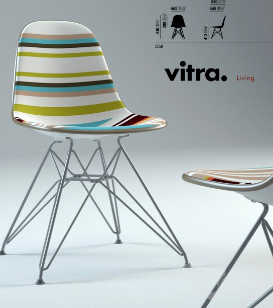 vitra side plastic chair