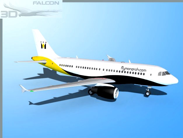 Falcon3D  A319 Monarch Airlines 3D Model